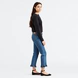Wedgie Fit Straight Ruffle Hem Women's Jeans 2
