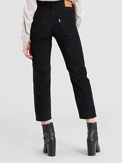 Wedgie Fit Straight Corduroy Pants - Black | Levi's® US