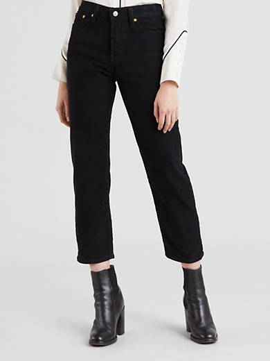 Wedgie Fit Straight Corduroy Pants - Black | Levi's® US