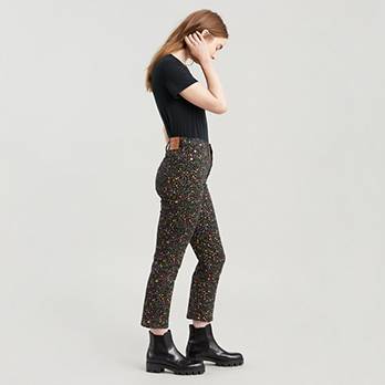 Floral Wedgie Straight Fit Women's Jeans 2