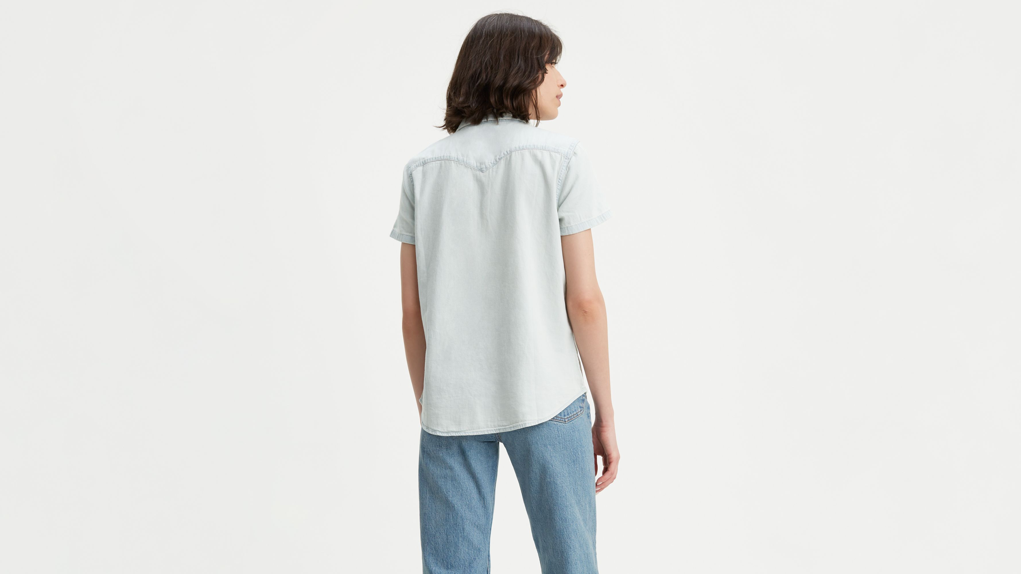 M Vetements Levis Oversized two Pocket denim shirt jacket | eBay