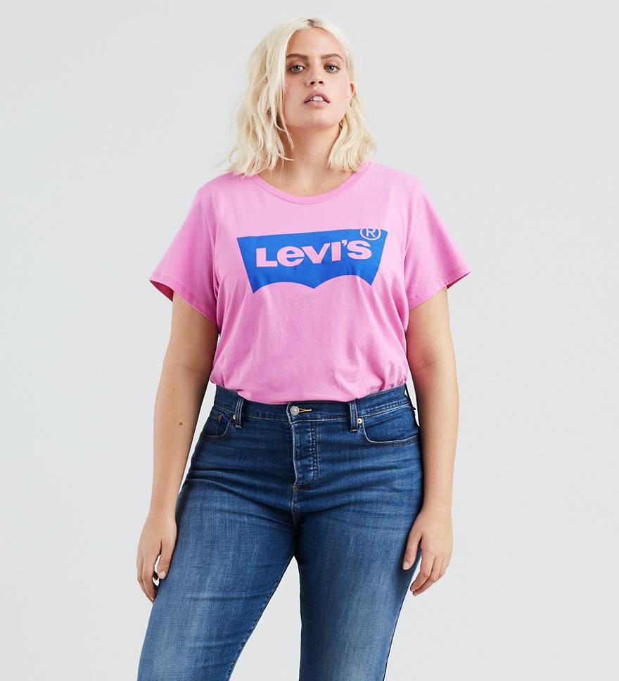 Levi's® Logo Perfect Tee Shirt (Plus Size) 1