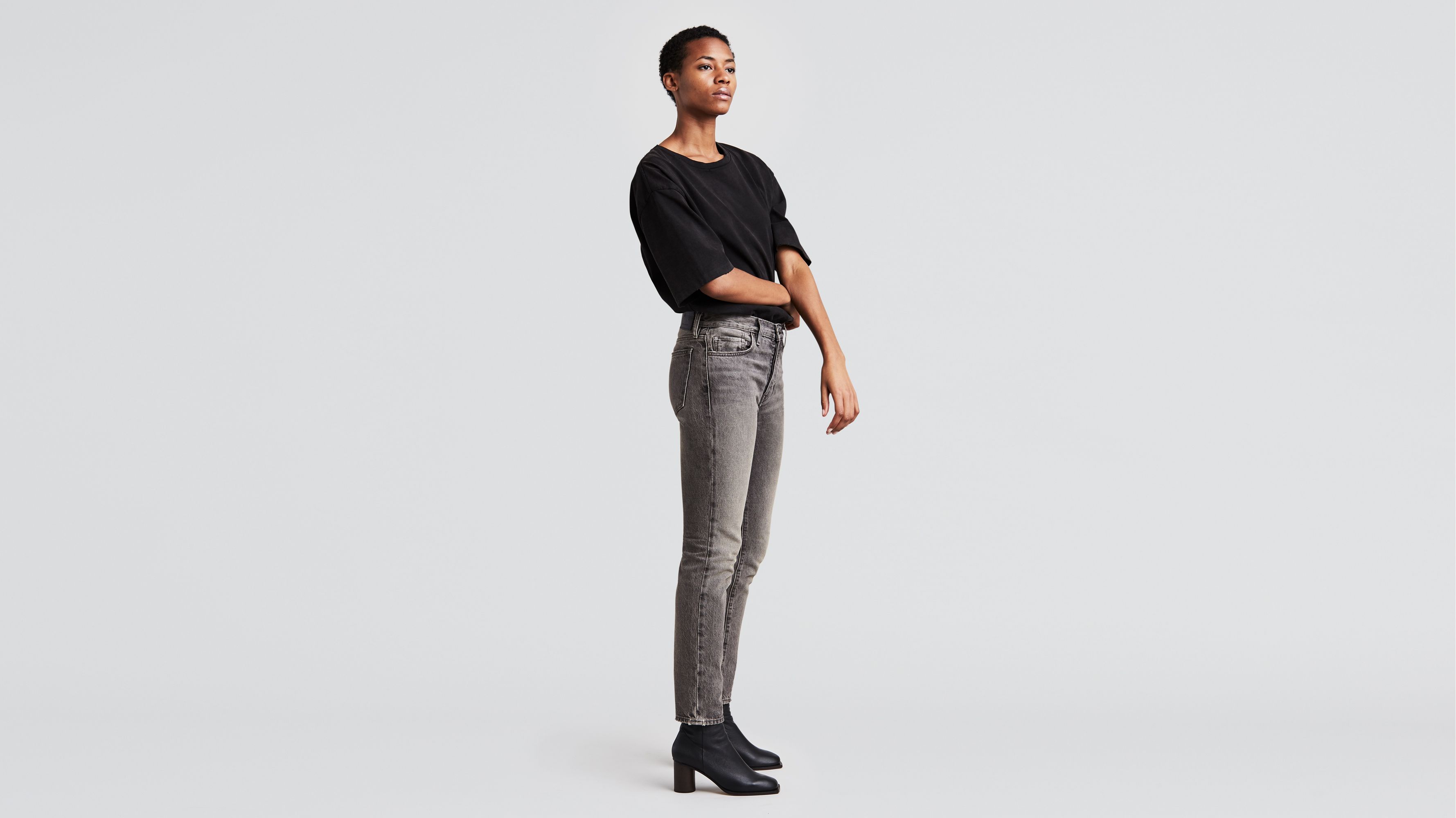 twig high rise slim jeans