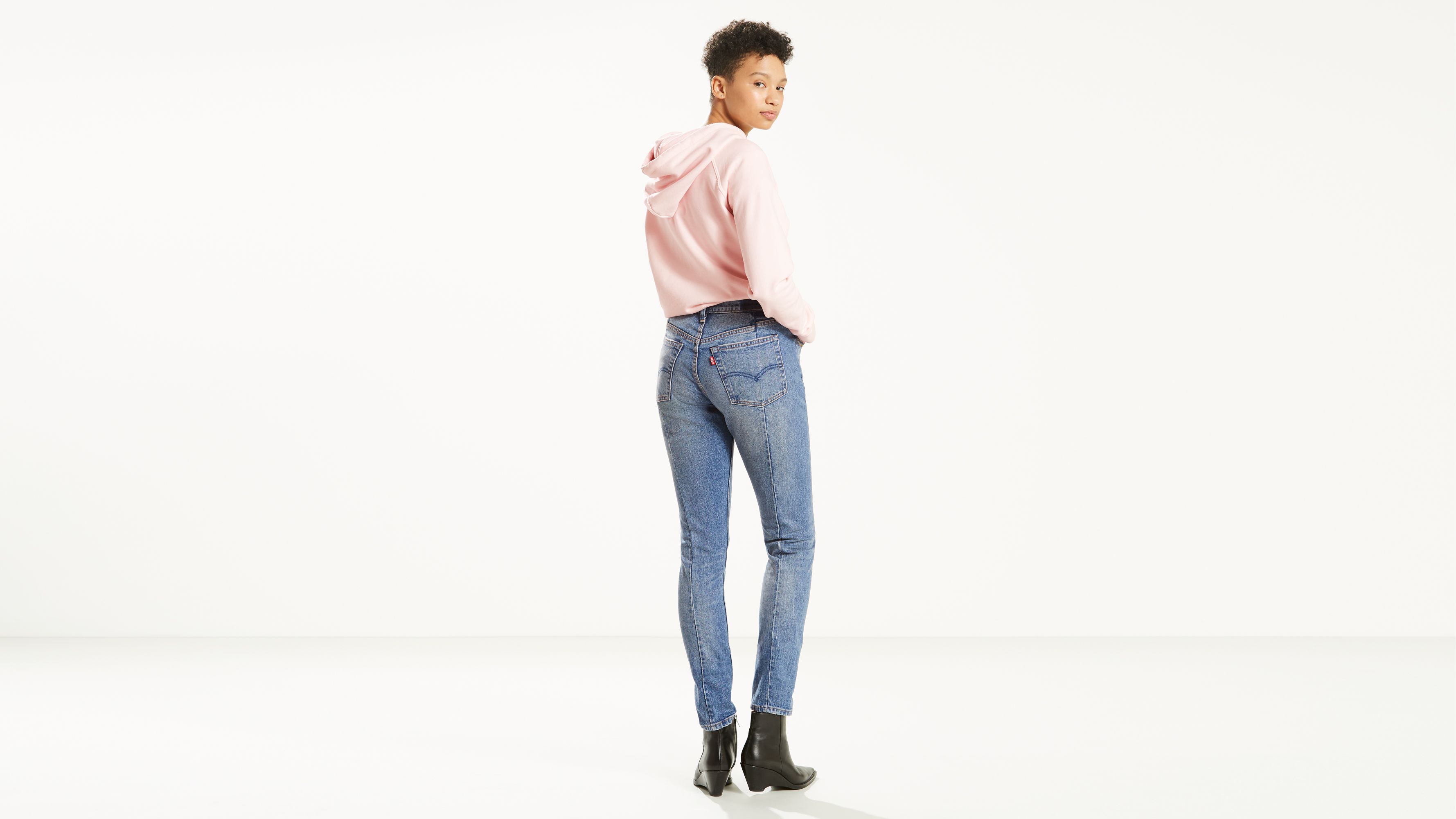 501 altered skinny jeans