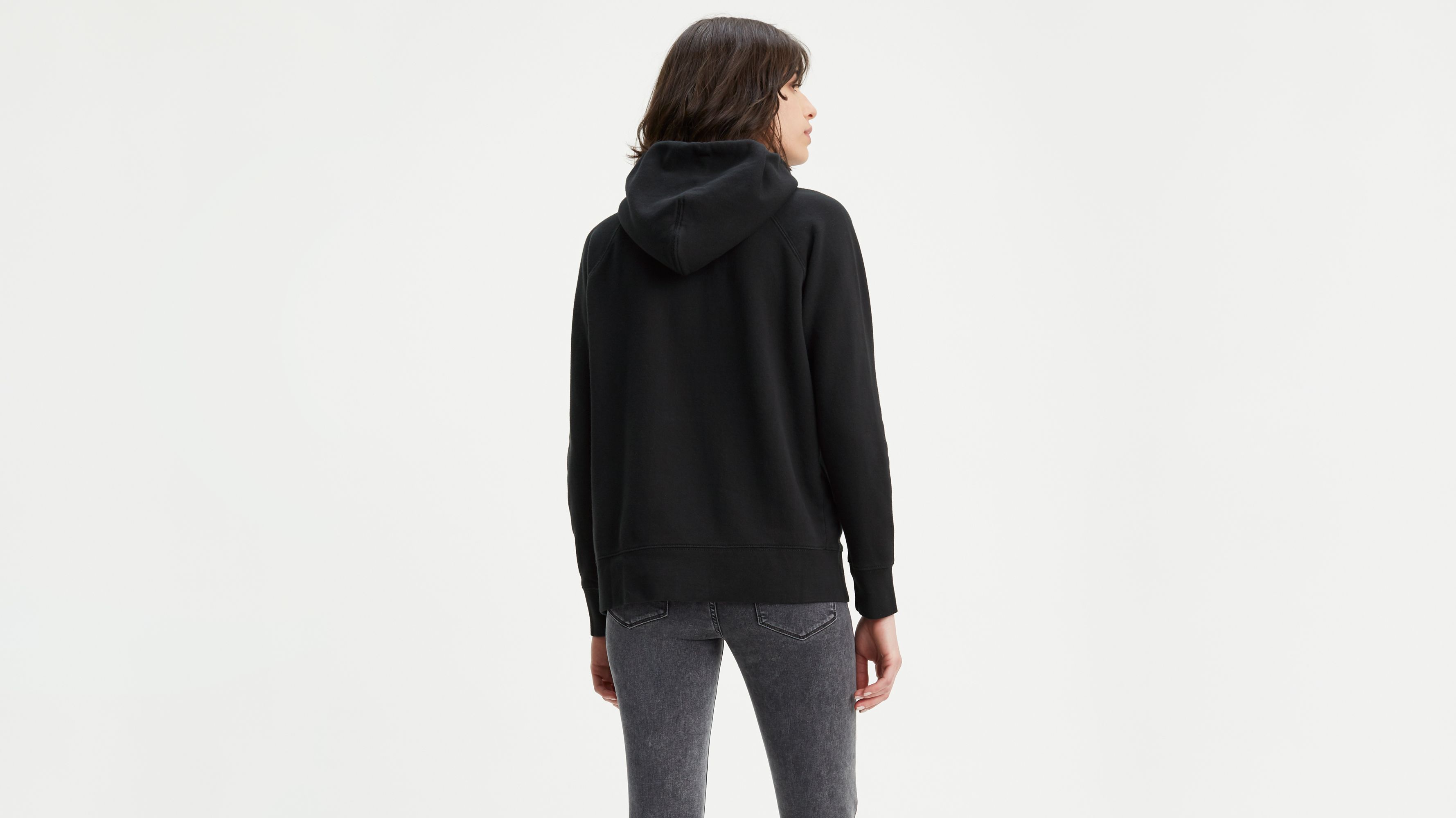 Womens black levi hoodie new arrivals