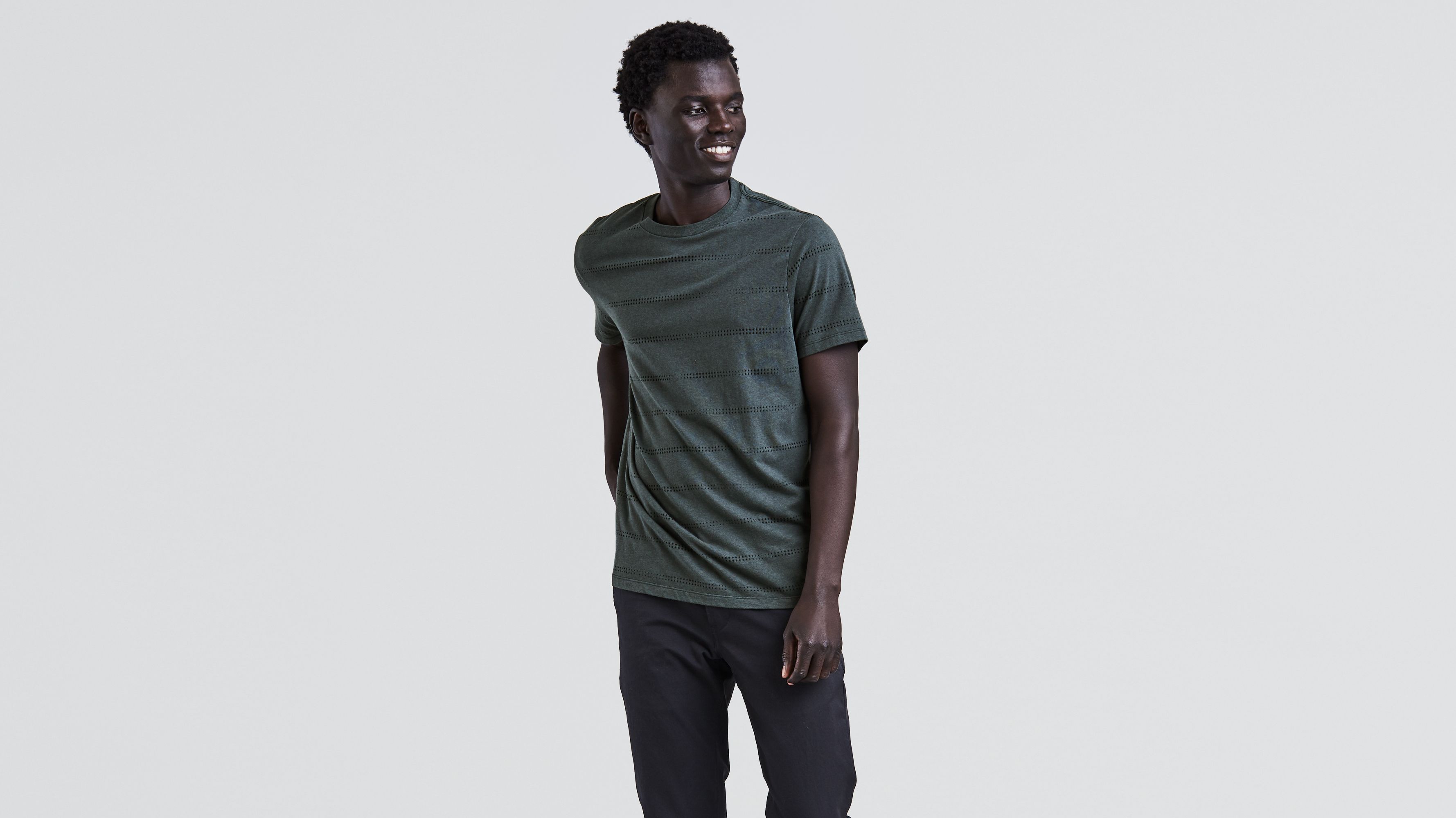 Levi's® Commuter™ Pro Burn Out Tee Shirt - Green | Levi's® US