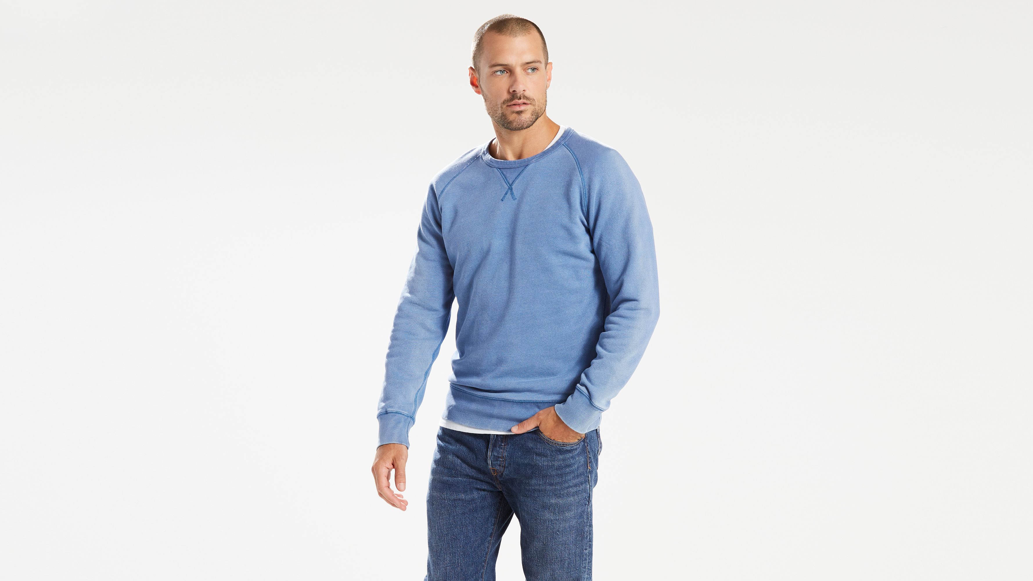 levi's sweatshirt blue