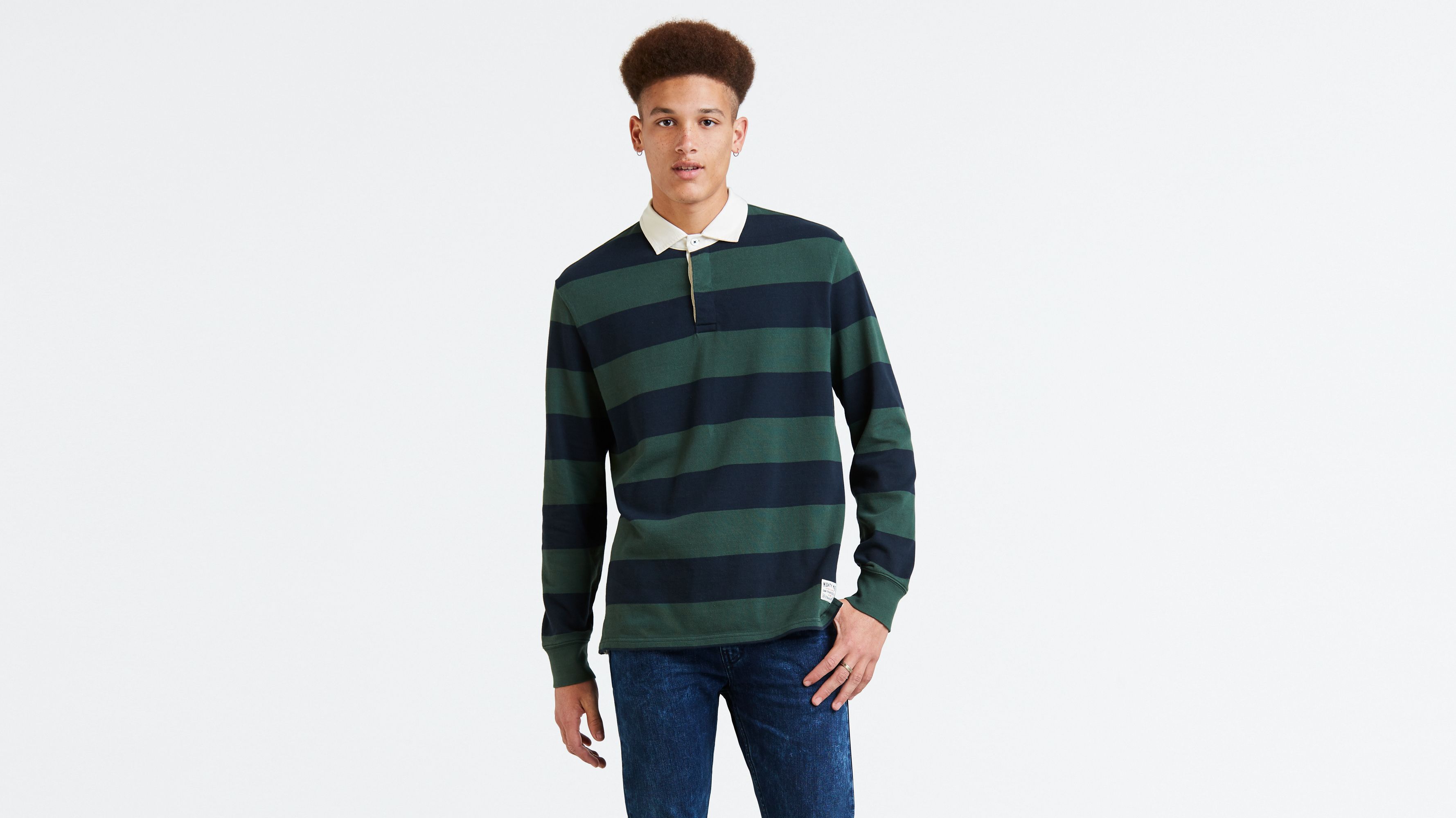 Mighty Made™ Long Sleeve Rugby Polo 
