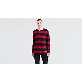 Mighty Made™ Long Sleeve Rugby Polo - Red | Levi's® US
