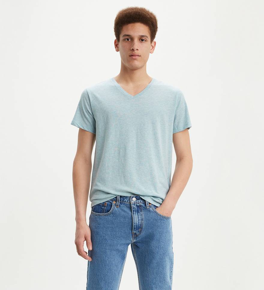 Classic V-neck Tee Shirt - Blue | Levi's® US