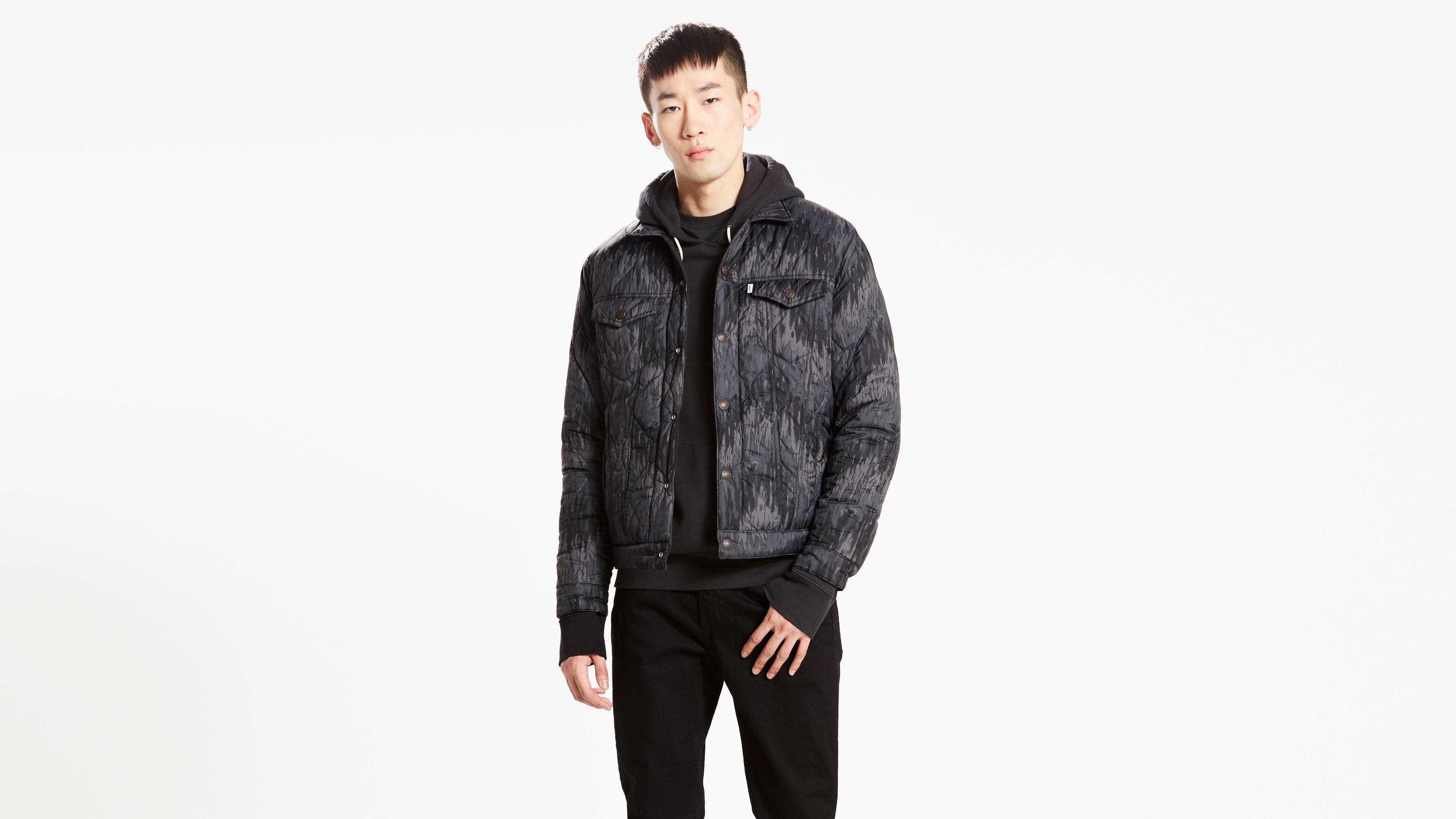 Levi’s Quilted Reversible Trucker Jacketメンズ