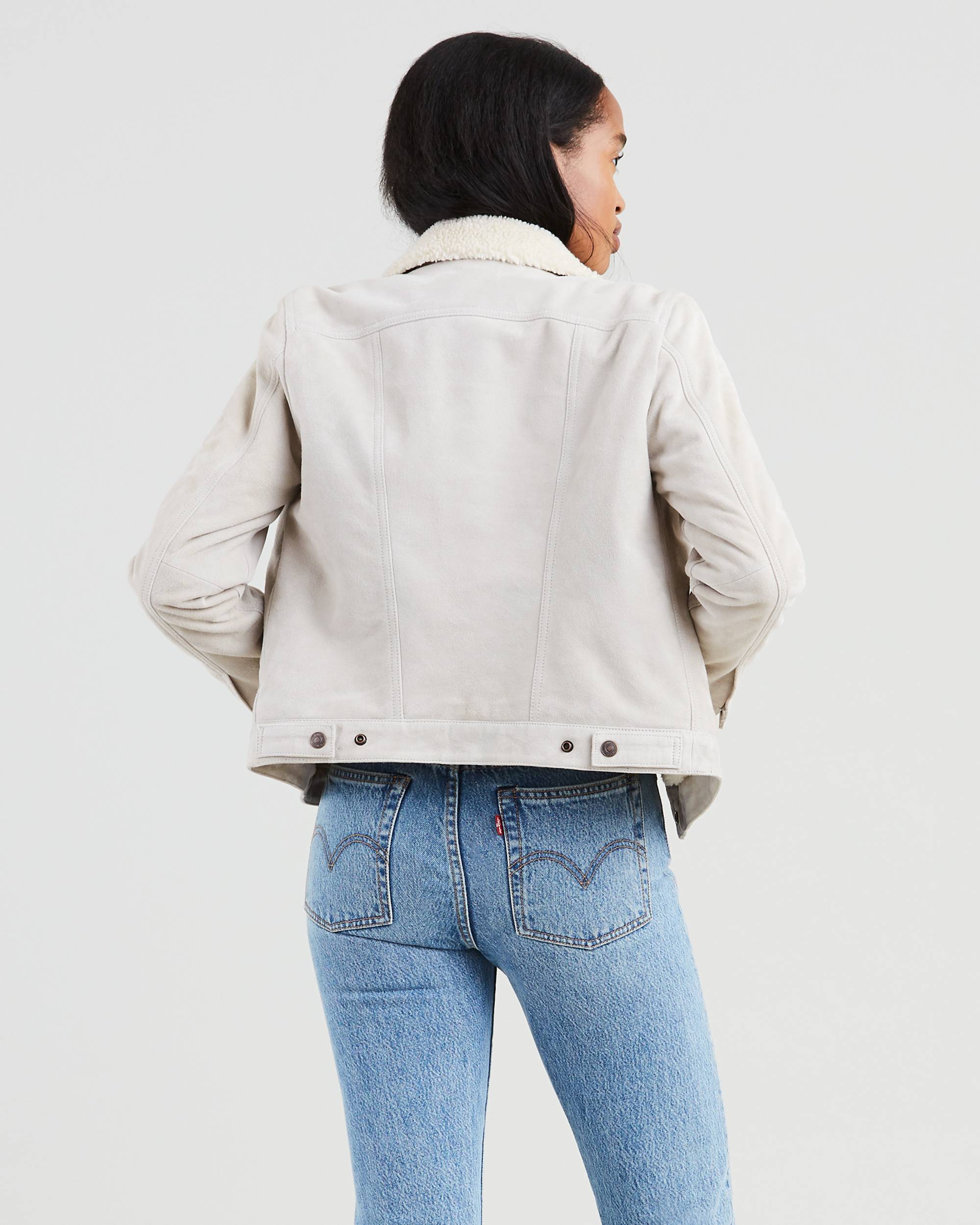 Suede Sherpa Trucker Jacket 2