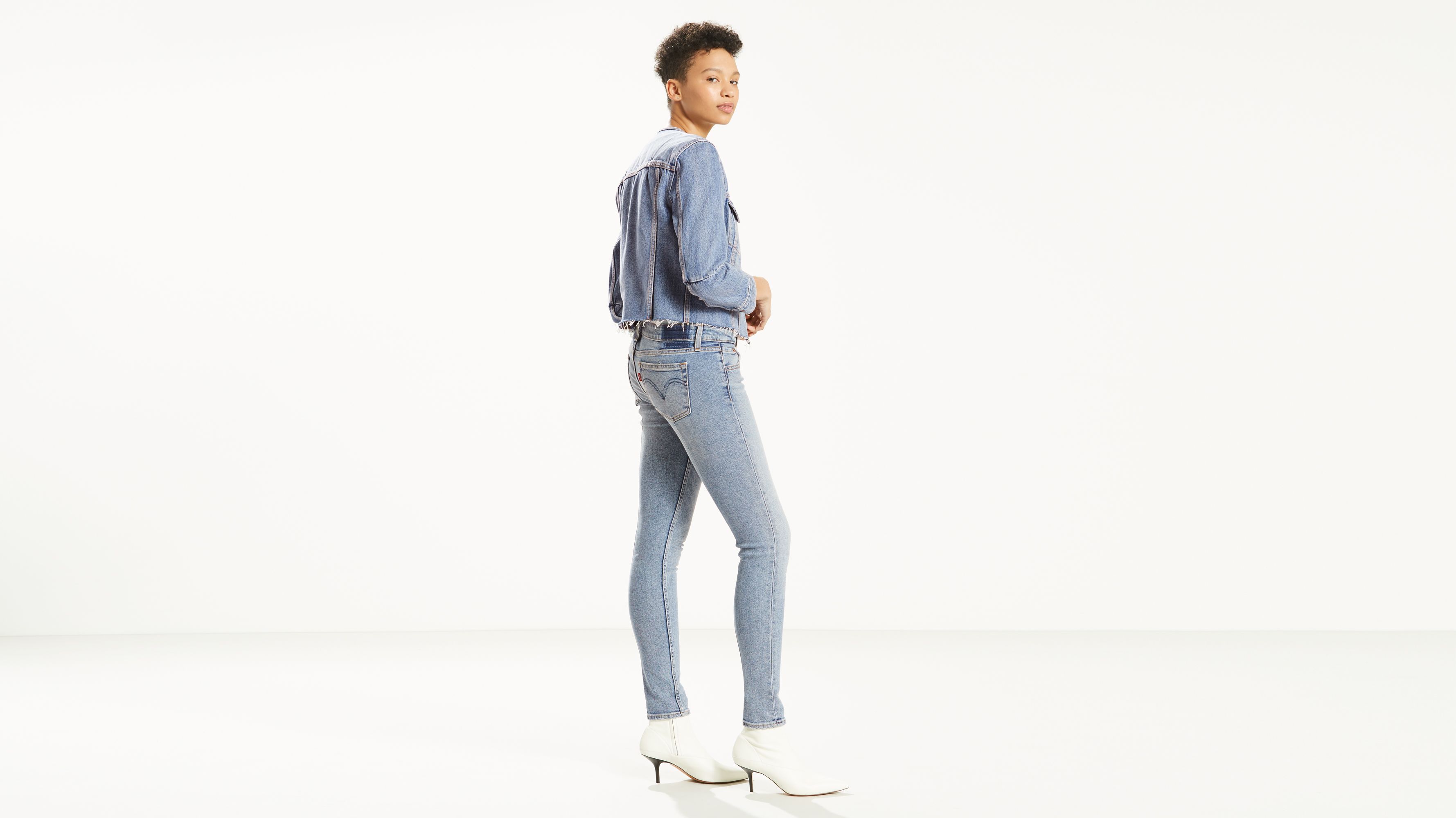 levi's 711 altered skinny jeans