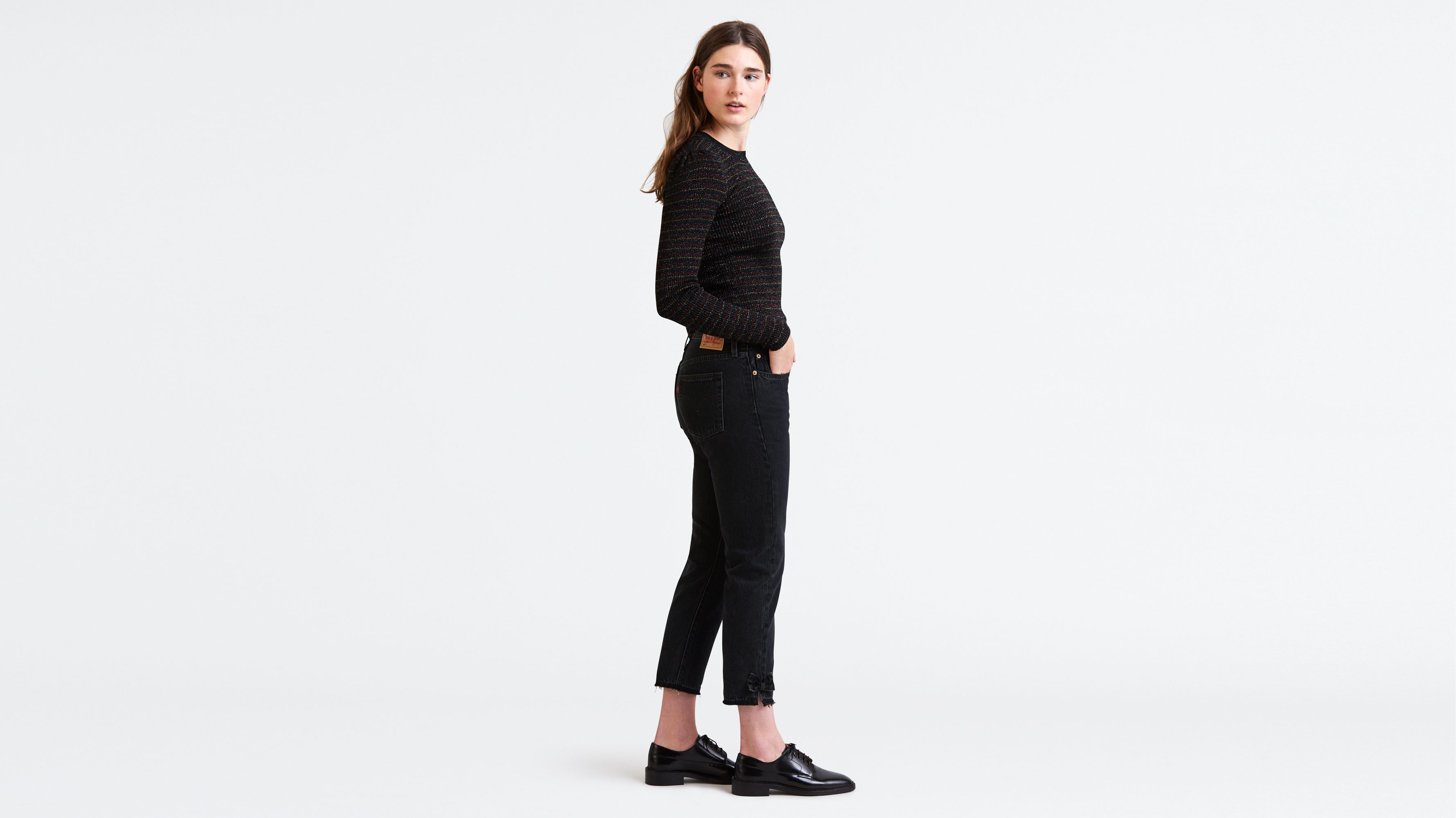 levi's 501 cropped taper