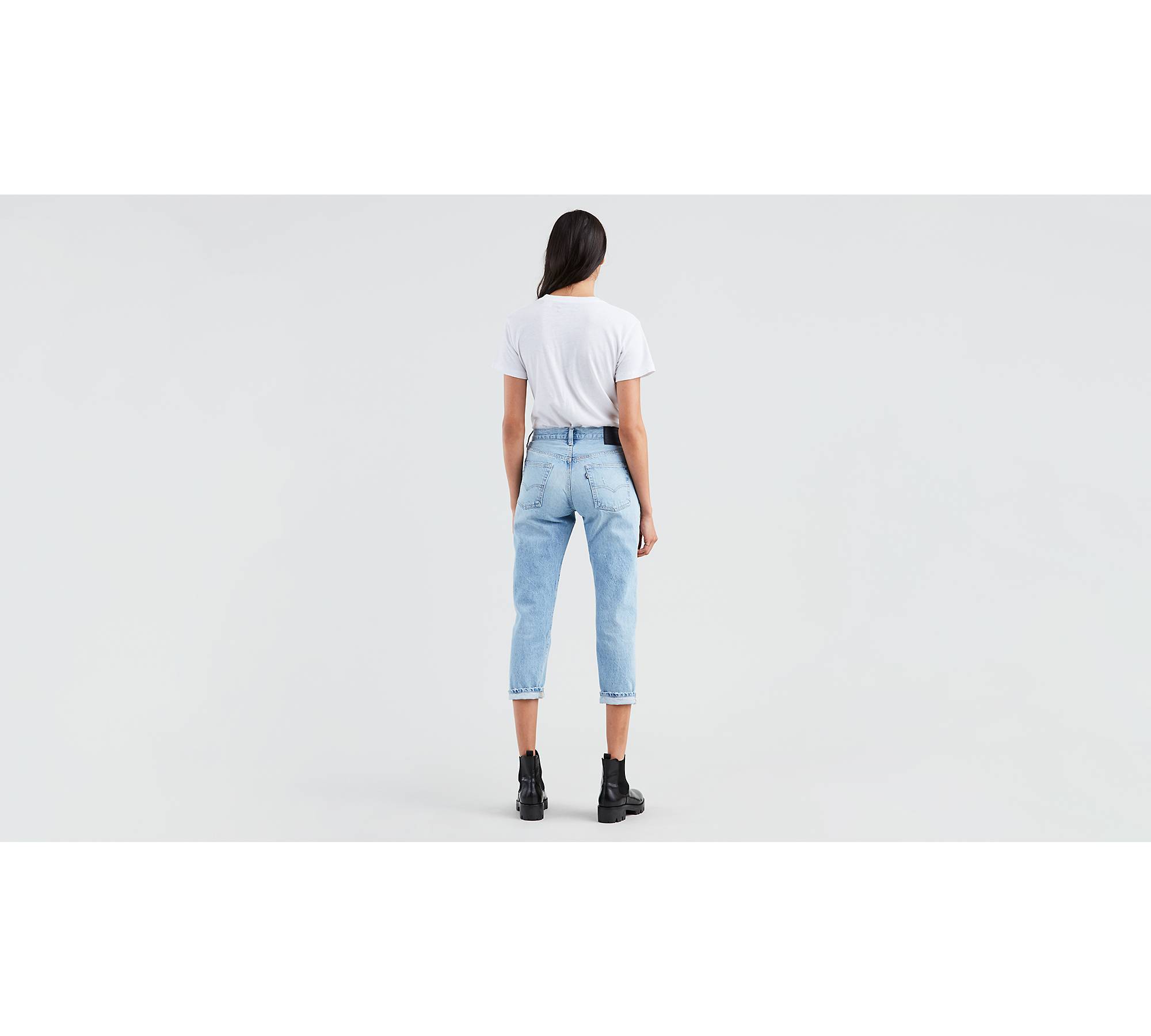 501® Cropped Taper Jeans - Black | Levi's® CA