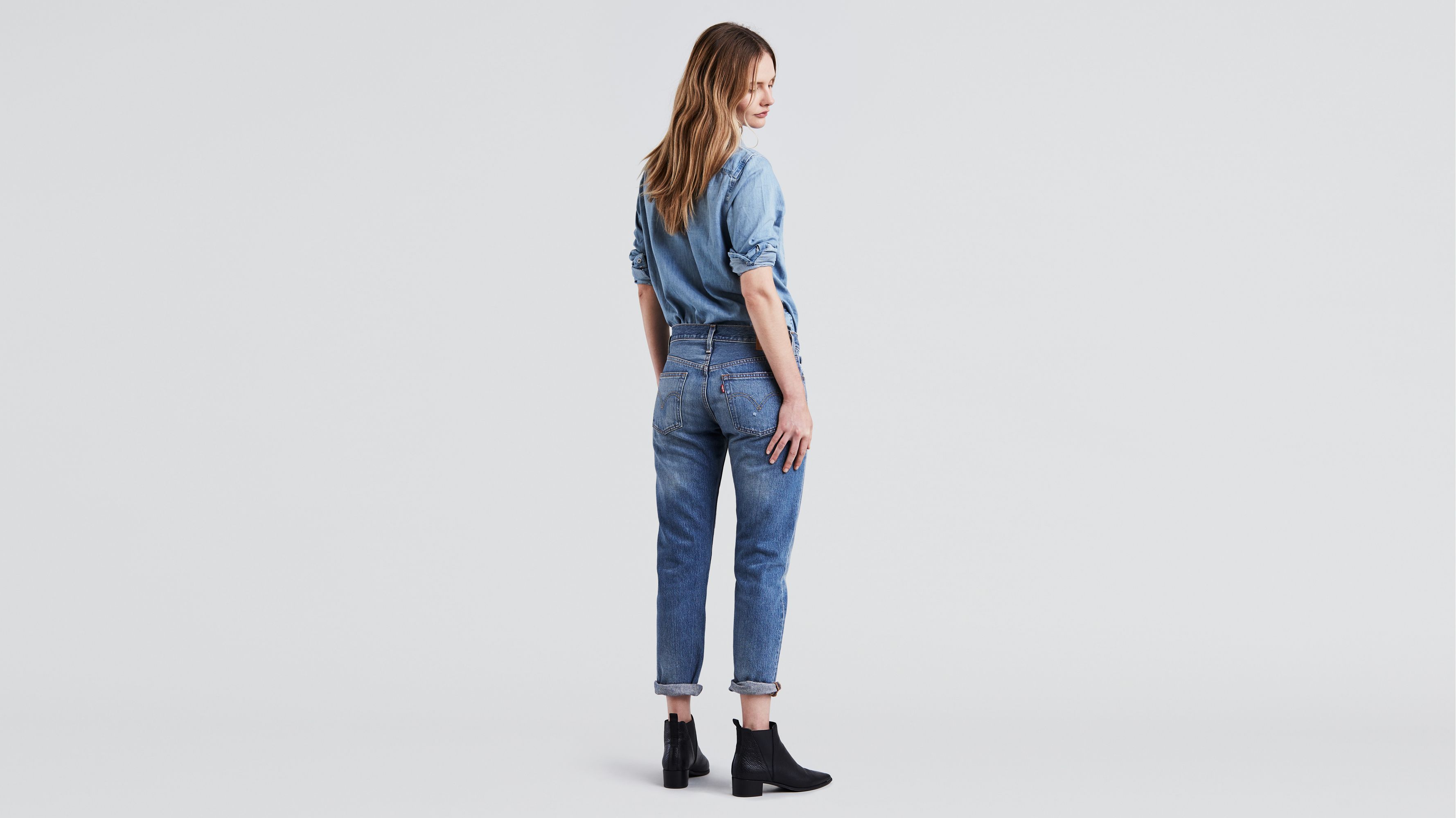 levi's 501 tapered jeans womens