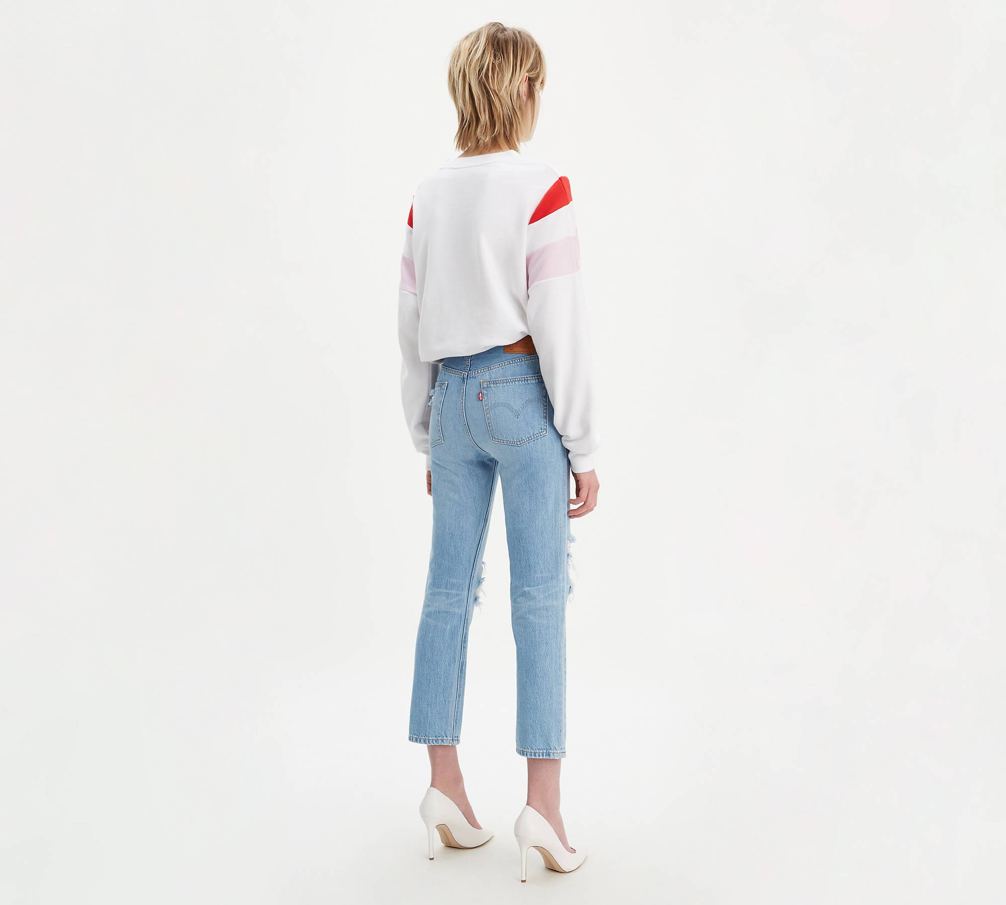 501® Original Cropped Ripped Women's Jeans - Light Wash | Levi's® US