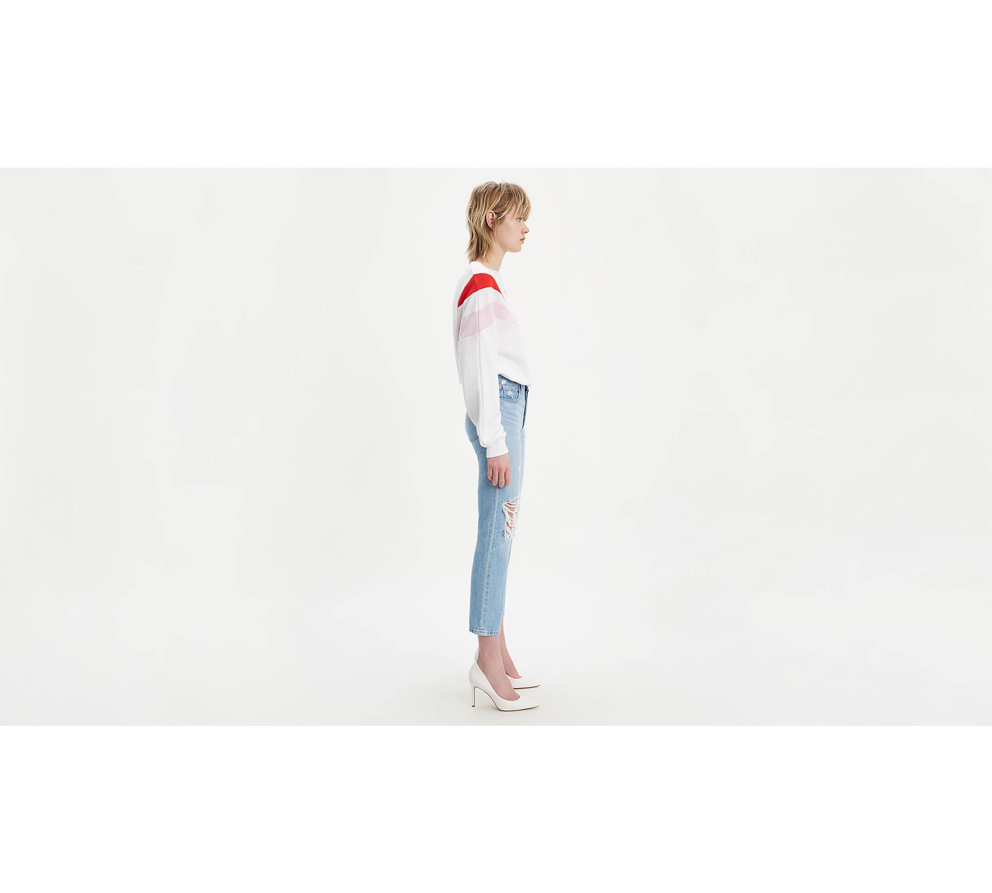 501® Original Cropped Ripped Women's Jeans - Light Wash | Levi's® CA