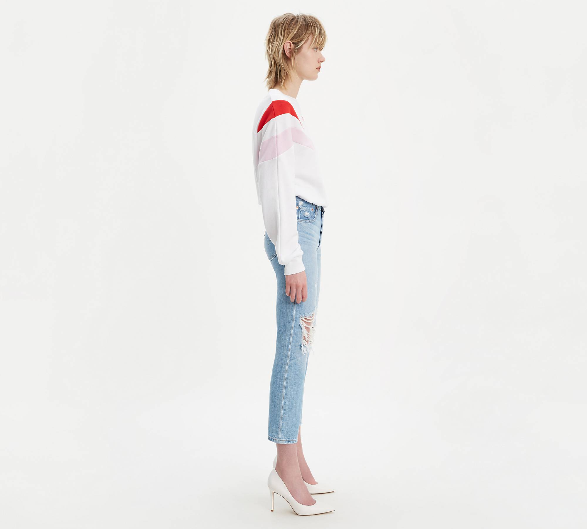 501® Original Cropped Ripped Women's Jeans - Light Wash | Levi's® US