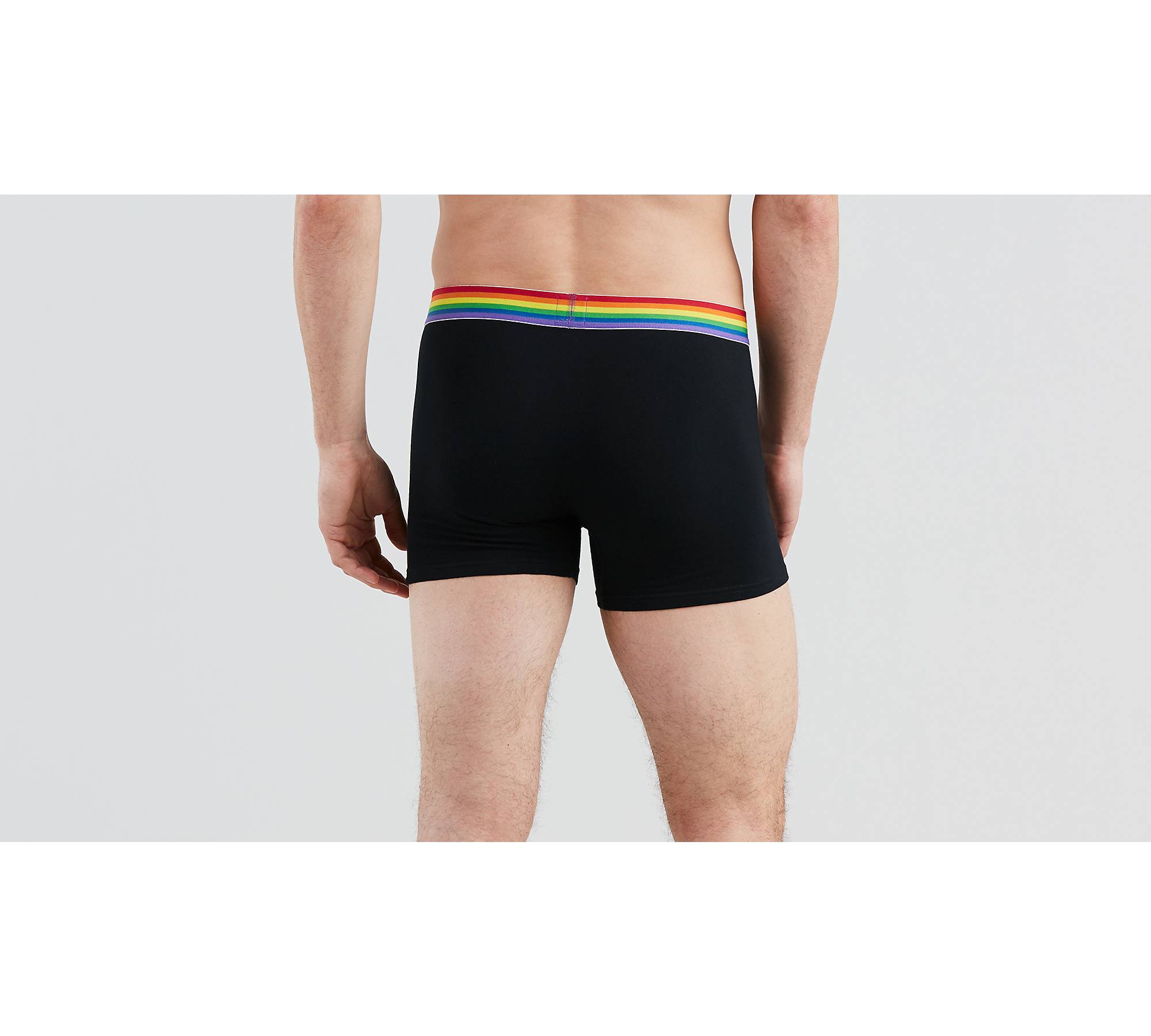 Gay LGBT Pride Underwear Men's Rainbow Boxer Brief Short Jumpsuit