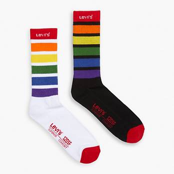 Levi's® Pride 2 Pack Regular Cut Socks 1