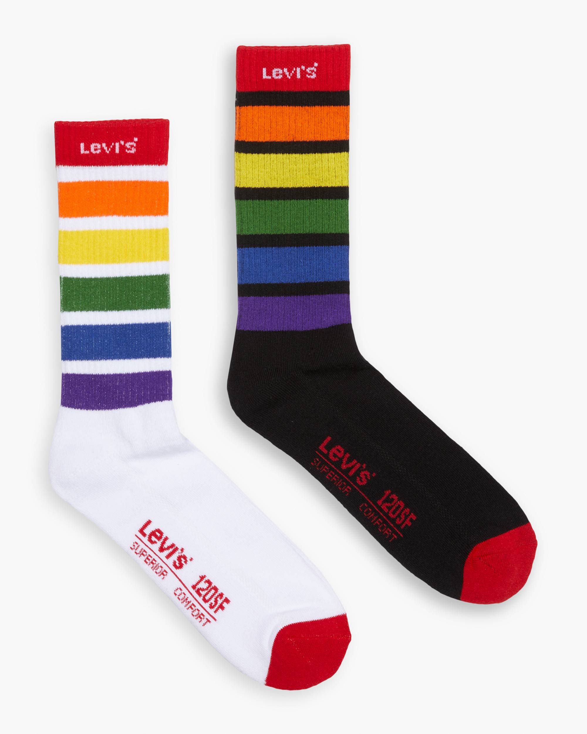 Levi's® Pride 2 Pack Regular Cut Socks 1