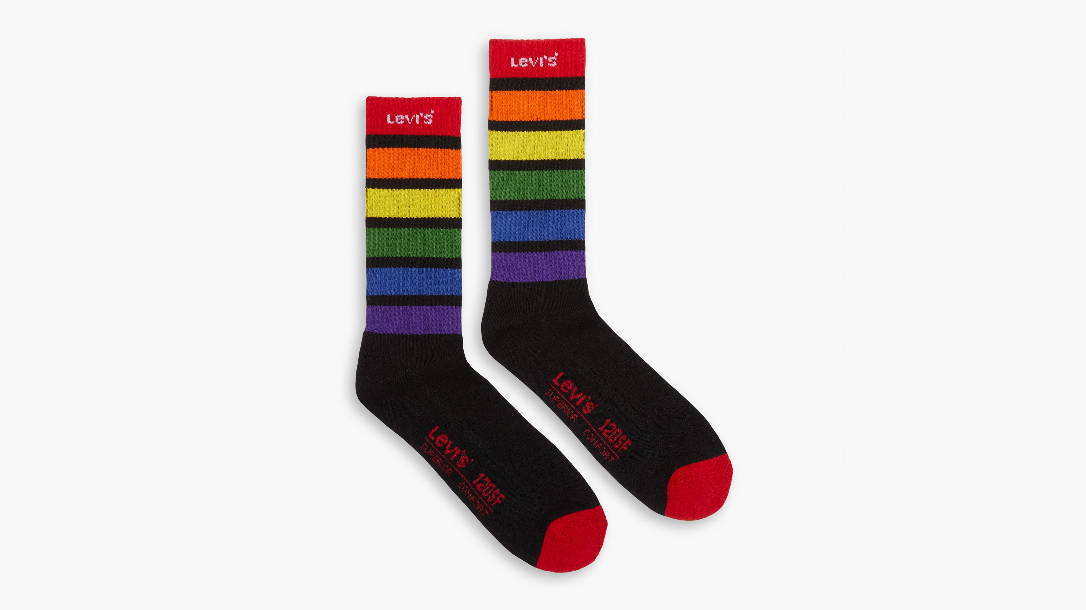 Levi's® Pride 2 Pack Regular Cut Socks 
