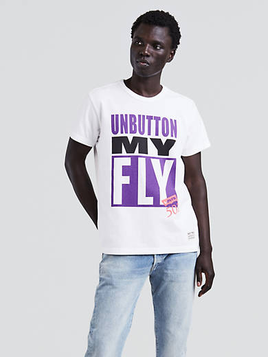 Unbutton My Fly Mighty Made™ Tee Shirt - White | Levi's® US