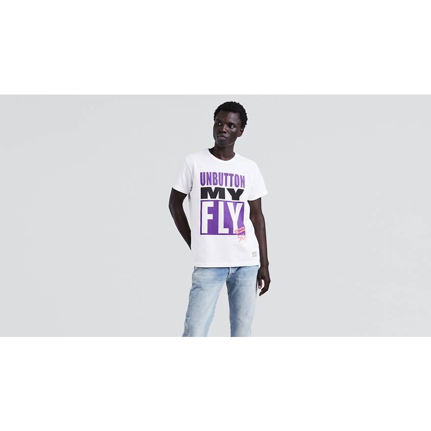 Unbutton My Fly Mighty Made™ Tee Shirt - White | Levi's® US