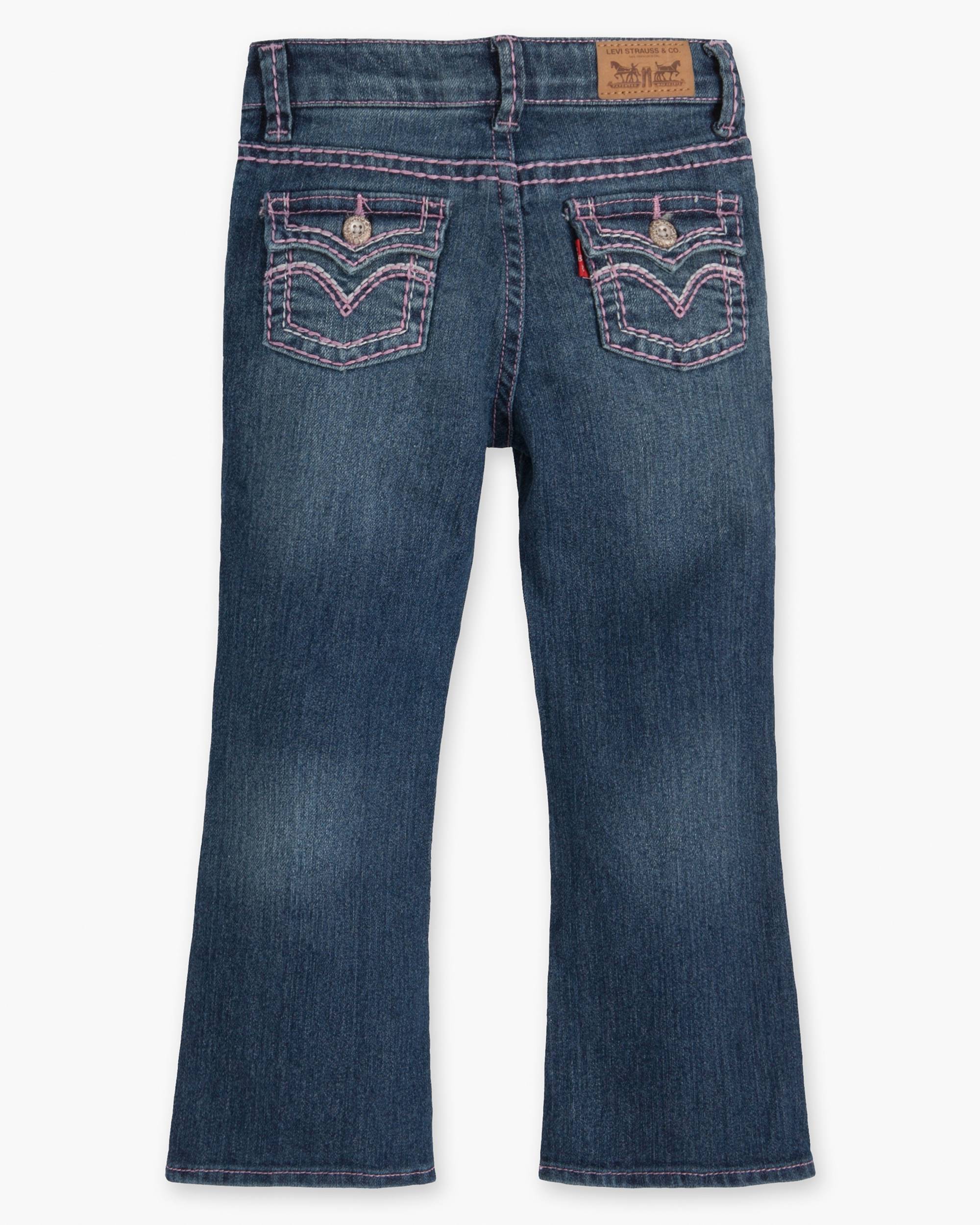 715 Taylor Thick Stitch Bootcut Toddler Girls Jeans 2T-4T 2