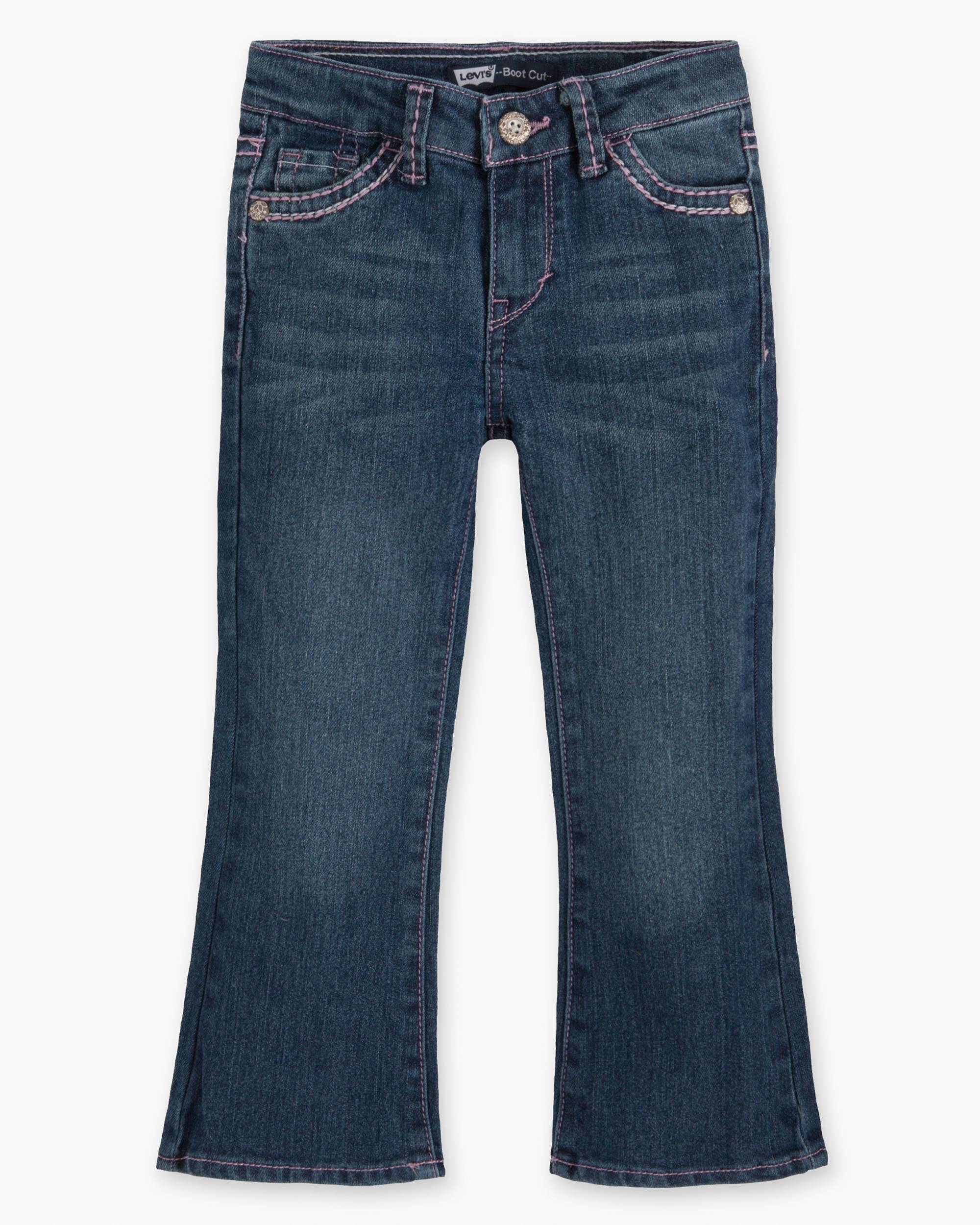 715 Taylor Thick Stitch Bootcut Toddler Girls Jeans 2T-4T 1