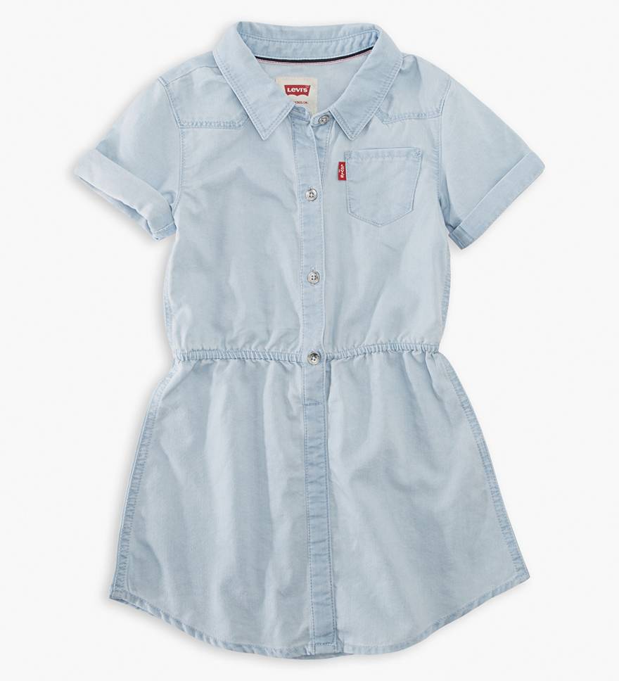 Toddler Girls 2T-4T Shorts Sleeve Western Dress 1