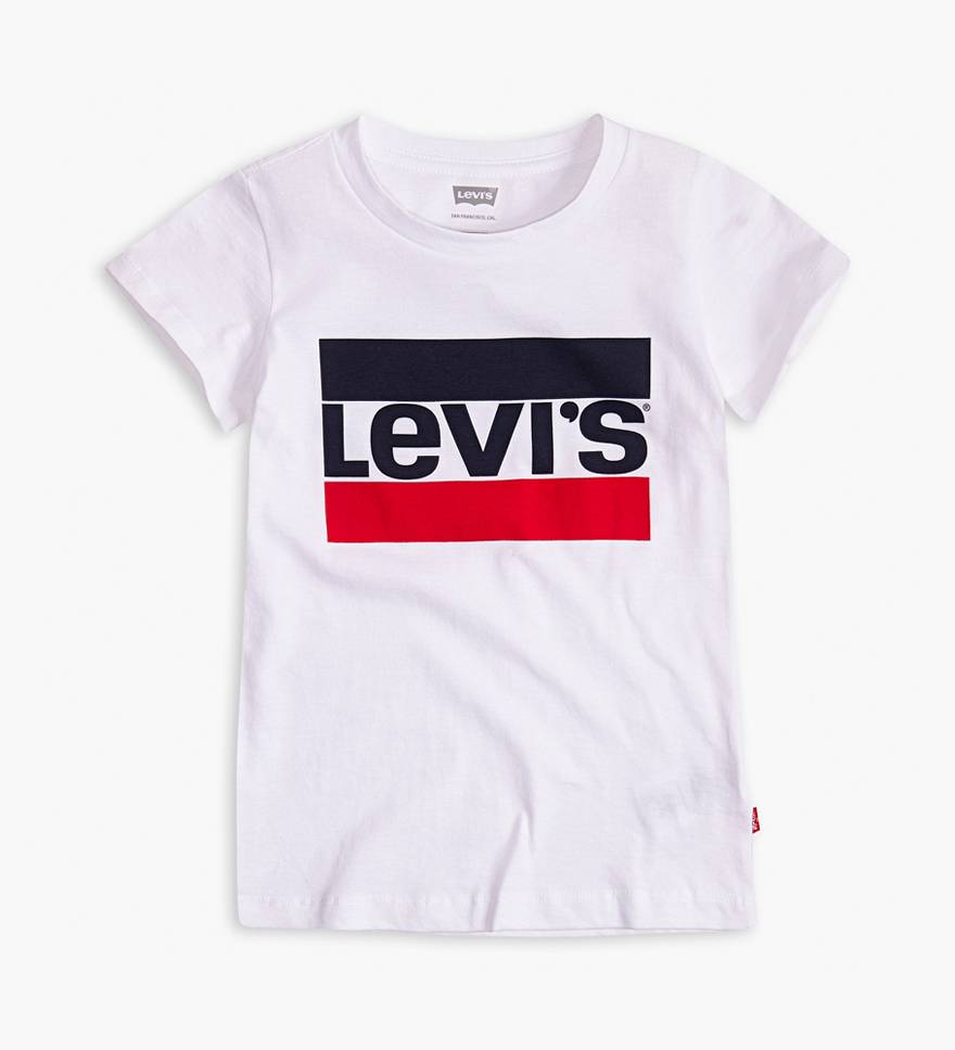 Little Girls 4-6x Sportswear Logo Tee Shirt - White | Levi's® US
