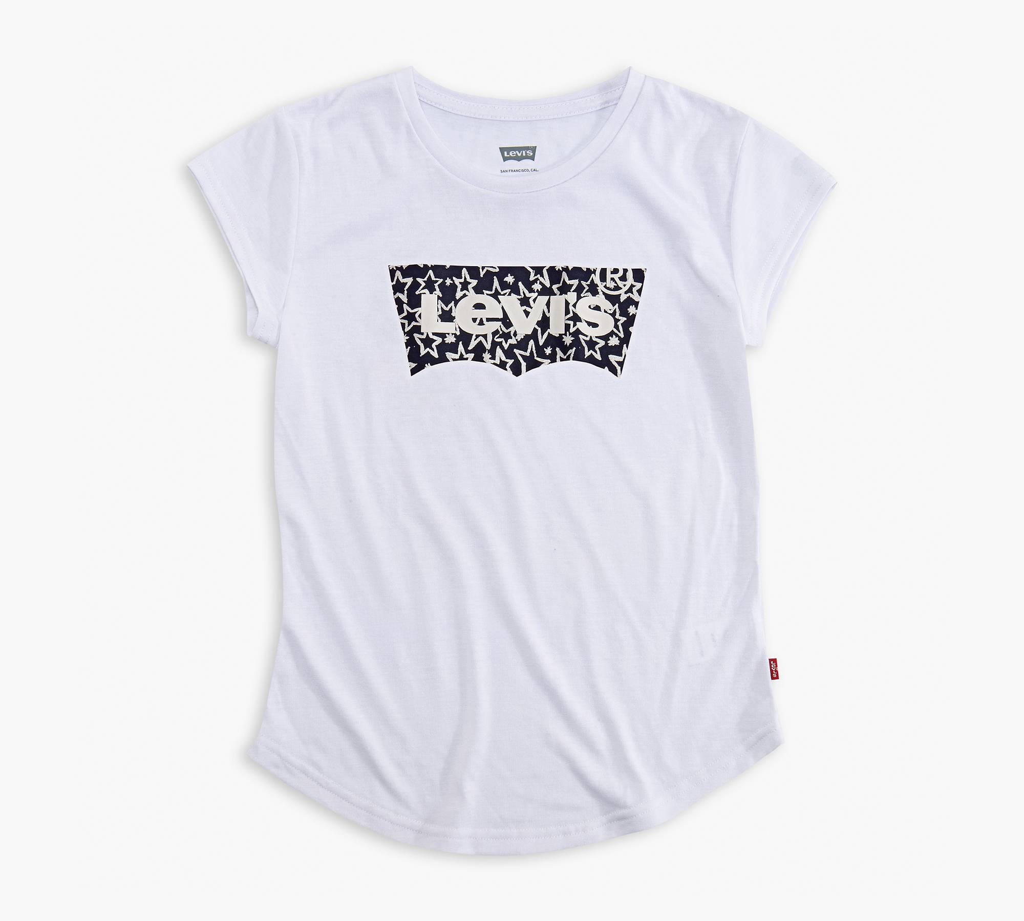 Big Girls Levi's® Pattern Logo Tee Shirt 1