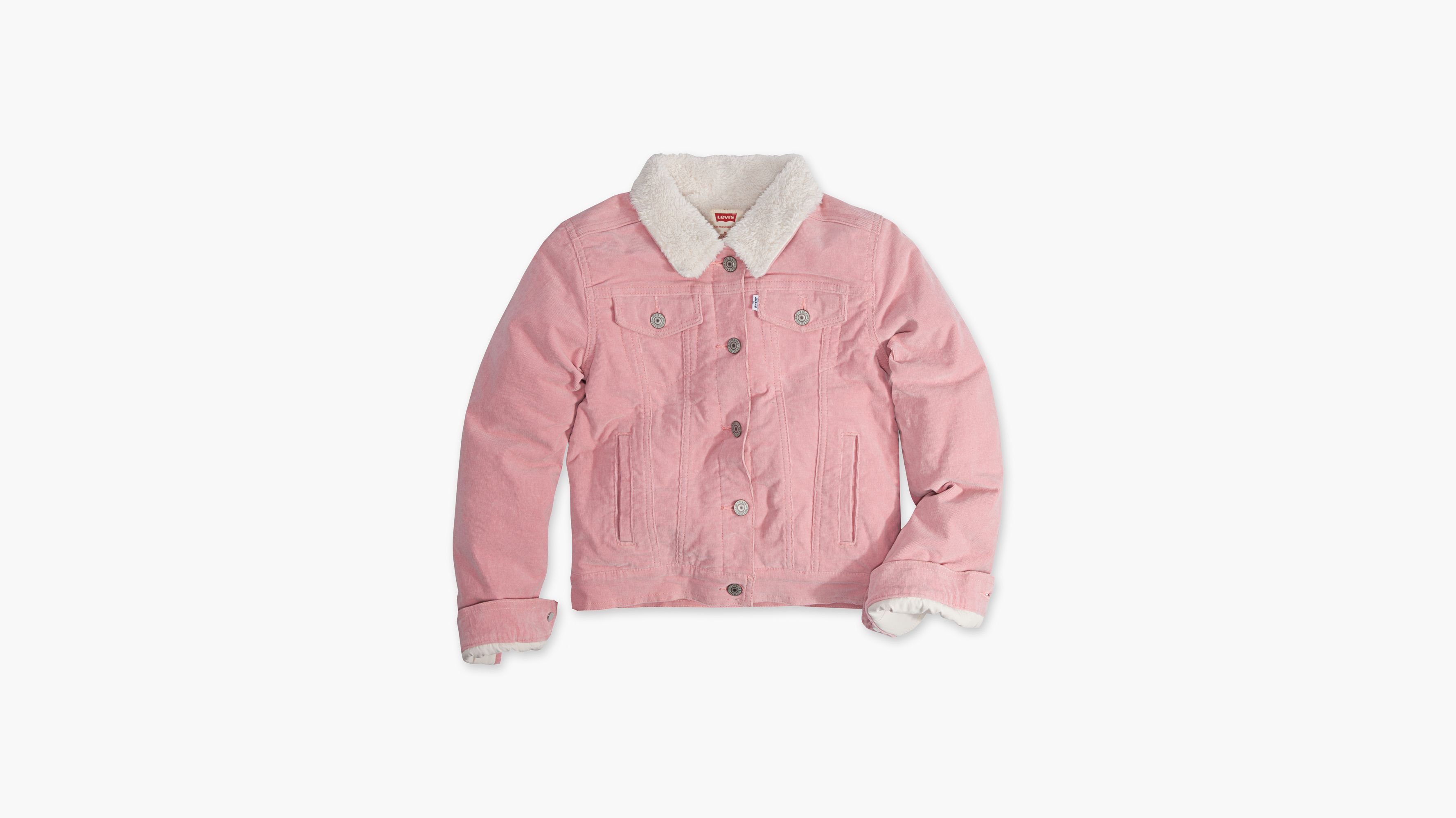 levis pink sherpa jacket