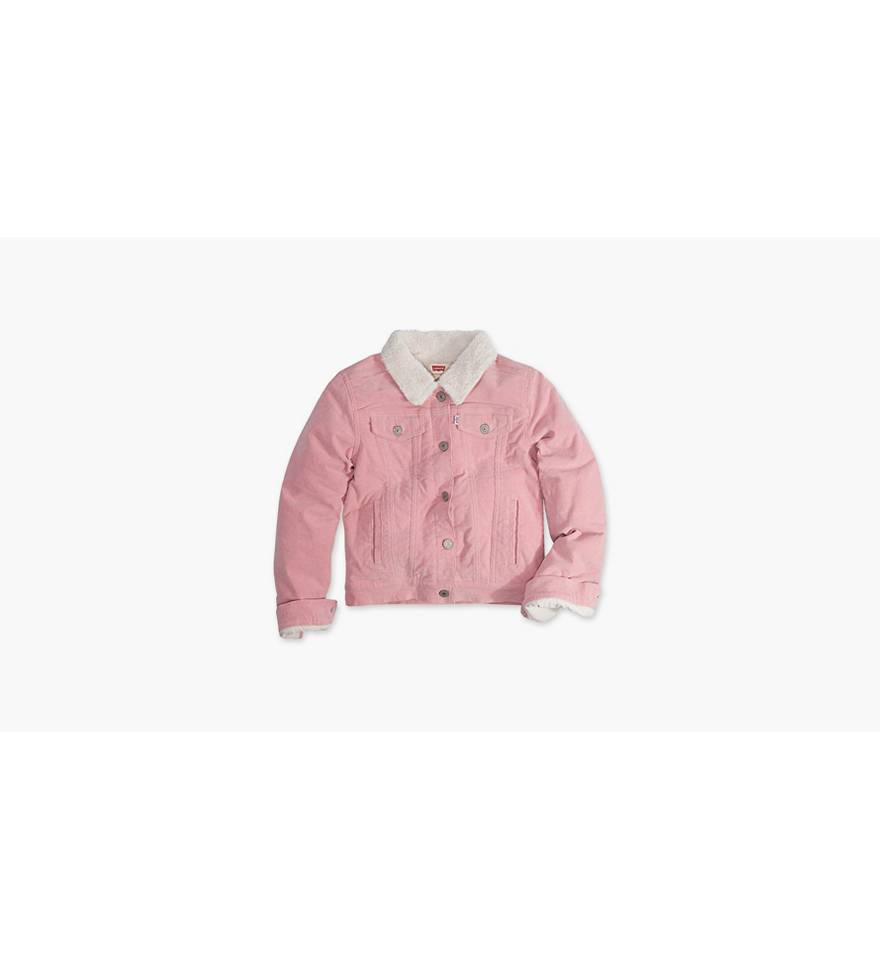 Little Girls 4-6x Sherpa Trucker Jacket - Pink | Levi's® US