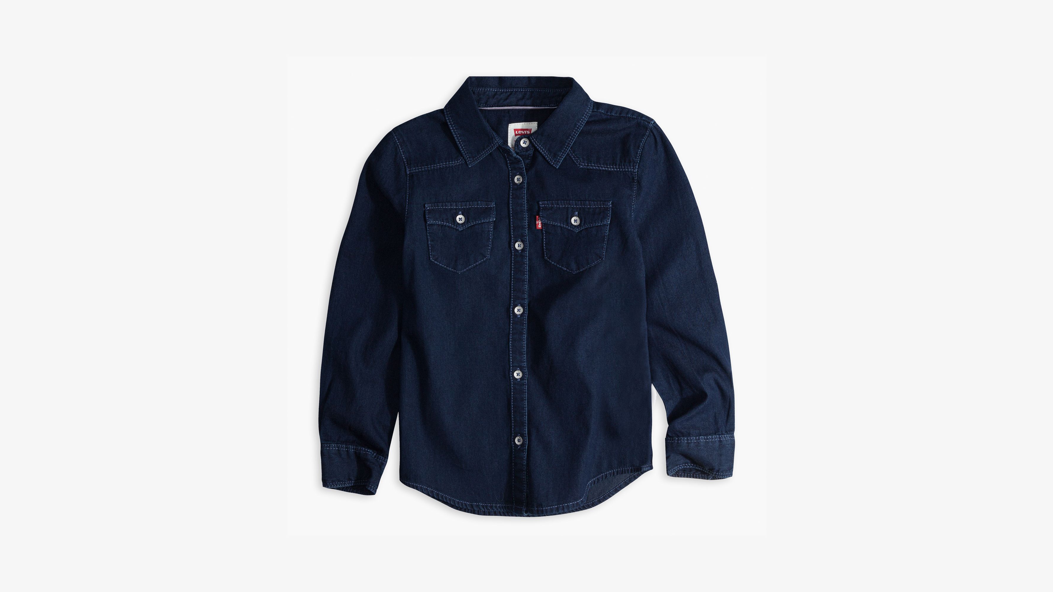 Big Girls Denim Western Shirt - Black | Levi's® US
