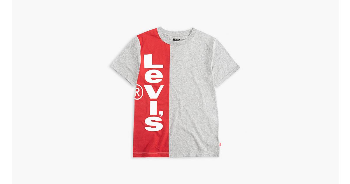 Big Boys Vertical Logo Tee Shirt - Grey | Levi's® US