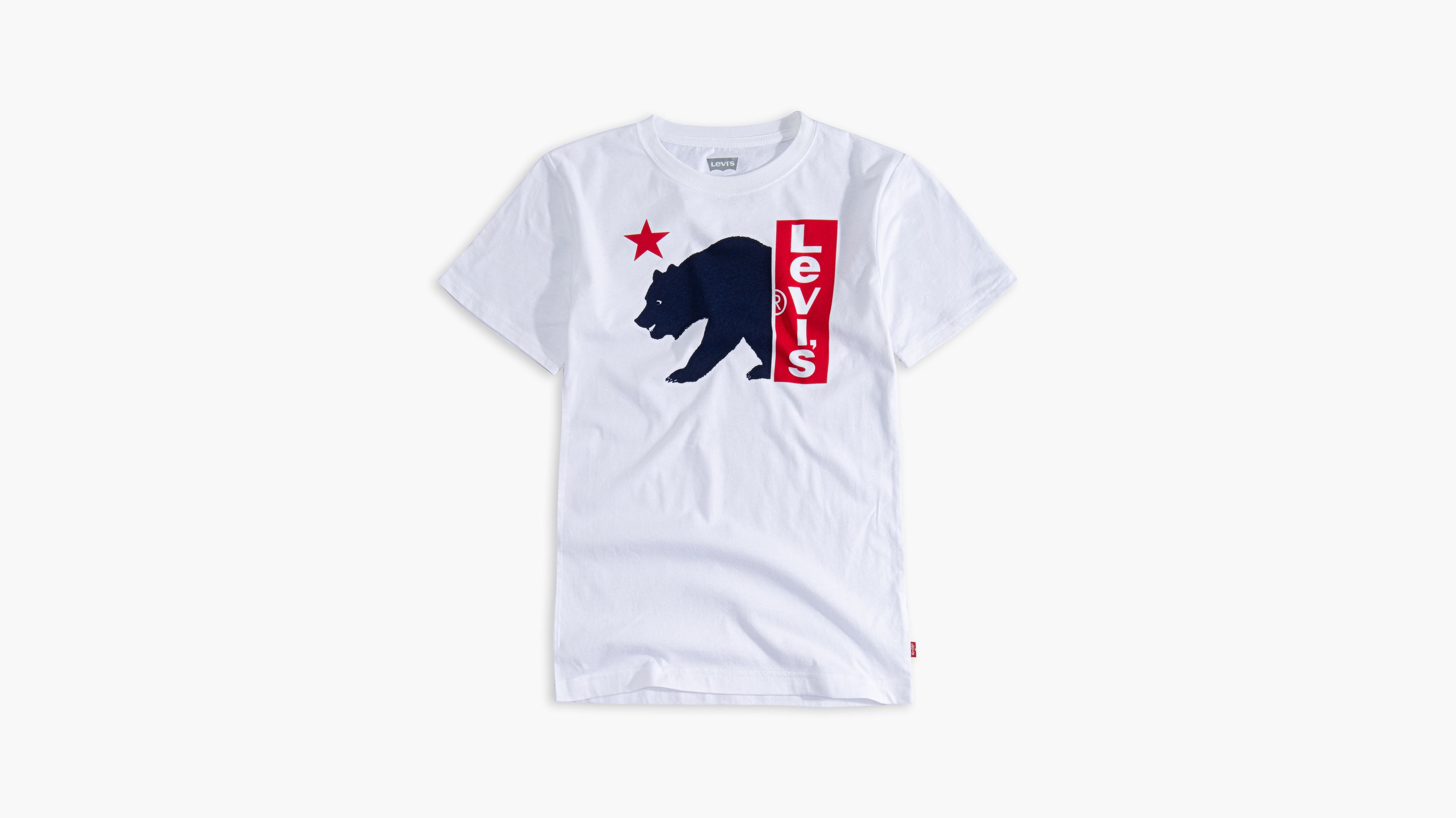 Big Boys California Bear Tee Shirt - White | Levi's® US