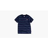 Little Boys 4-7x Striped Indigo Tee Shirt 1