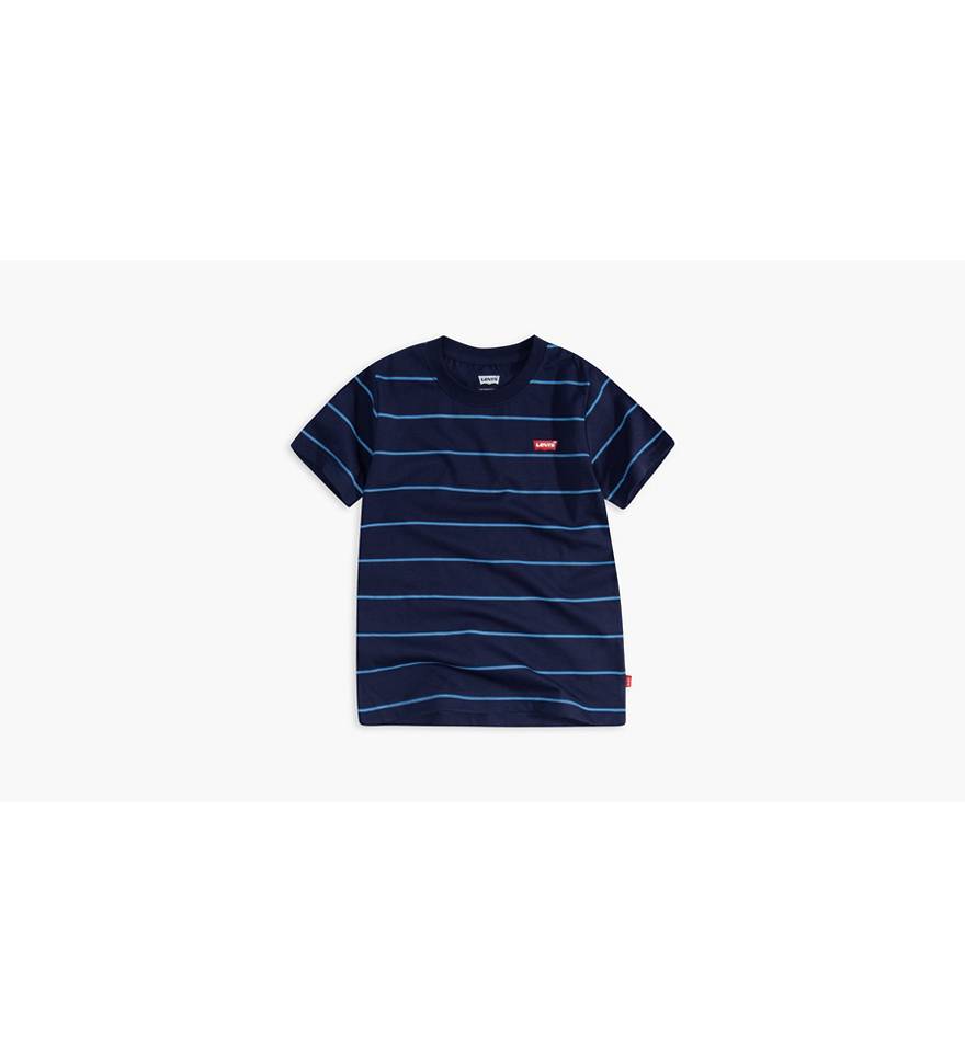 Little Boys 4-7x Striped Indigo Tee Shirt - Blue | Levi's® US