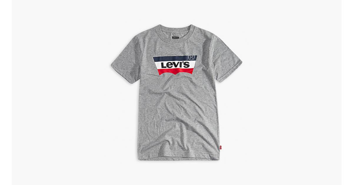 Little Boys 4-7x Levi's® Logo Tee Shirt - Grey | Levi's® US