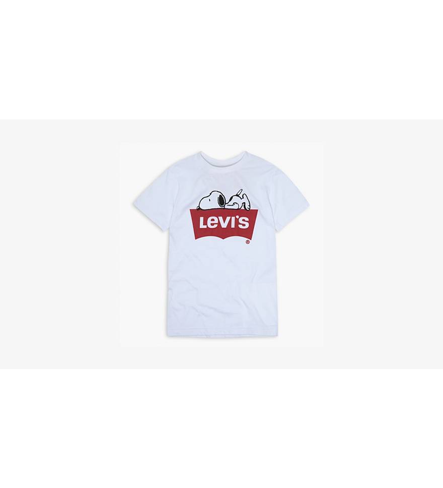 Little Boys 4-7x Levi's® X Peanuts Graphic Tee Shirt - White | Levi's® US