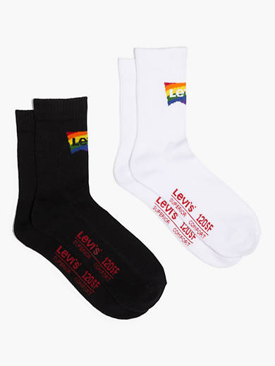 bent Susteen dø Levi's® Pride Short Cut 2-pack Socks - Multi-color | Levi's® US