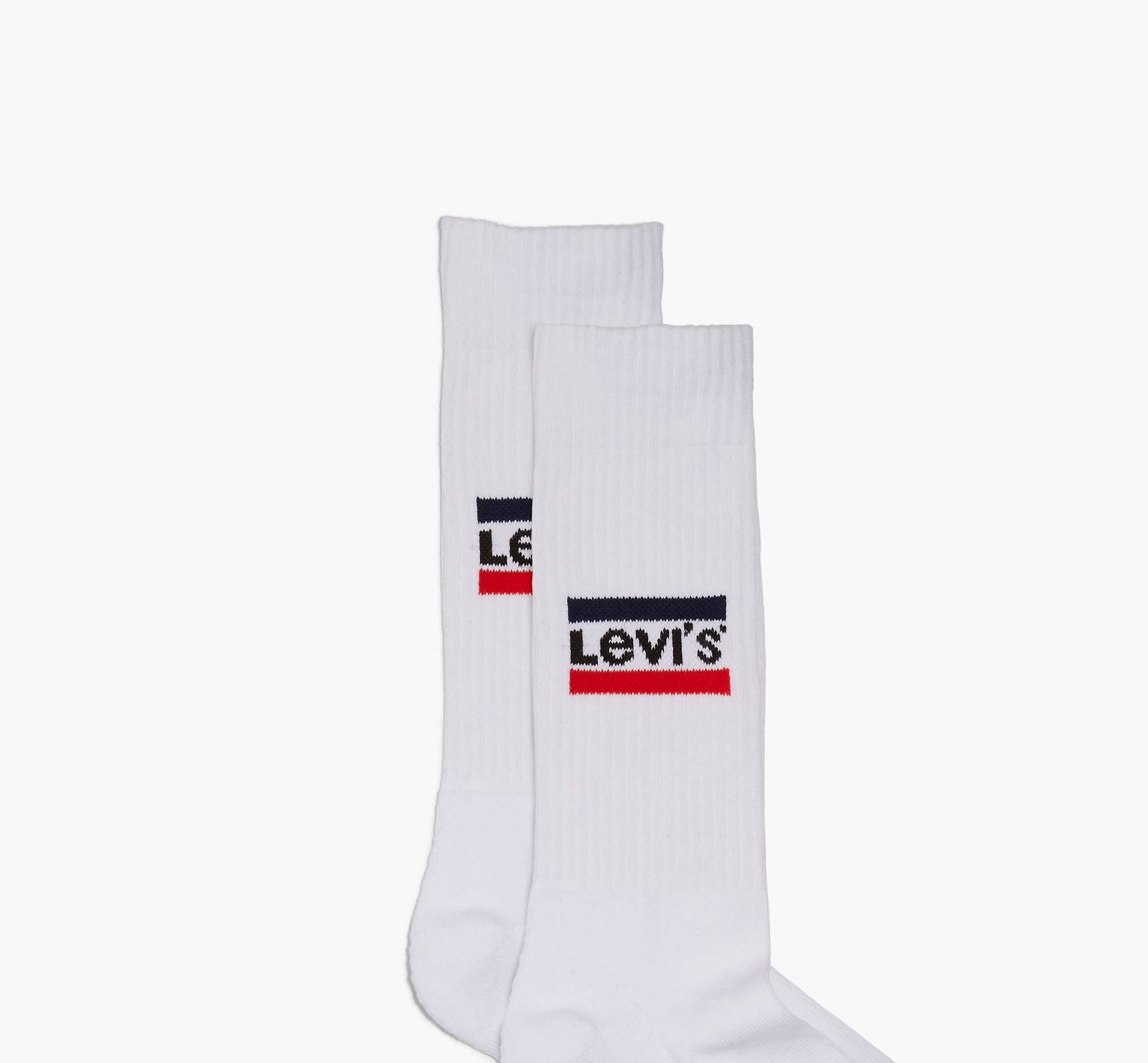 Levi’s® 2-pack Logo Socks - White | Levi's® US