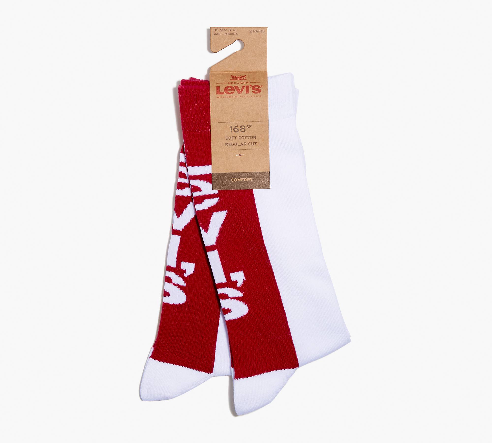 Levi's® 120 Series Regular Cut Socks (2 Pack) - Multi-color | Levi's® CA