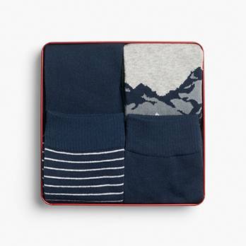 Levi's® Regular Cut Socks (4 Pack Gift Tin) 2