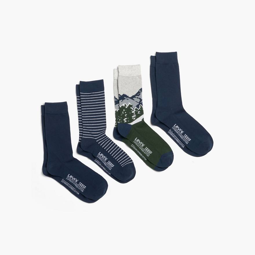 Levi's® Regular Cut Socks (4 Pack Gift Tin) 1