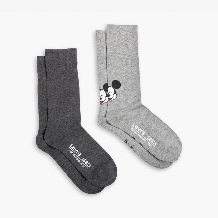 Levi's® x Disney Mickey Mouse Regular Cut Socks (2 Pack) 1