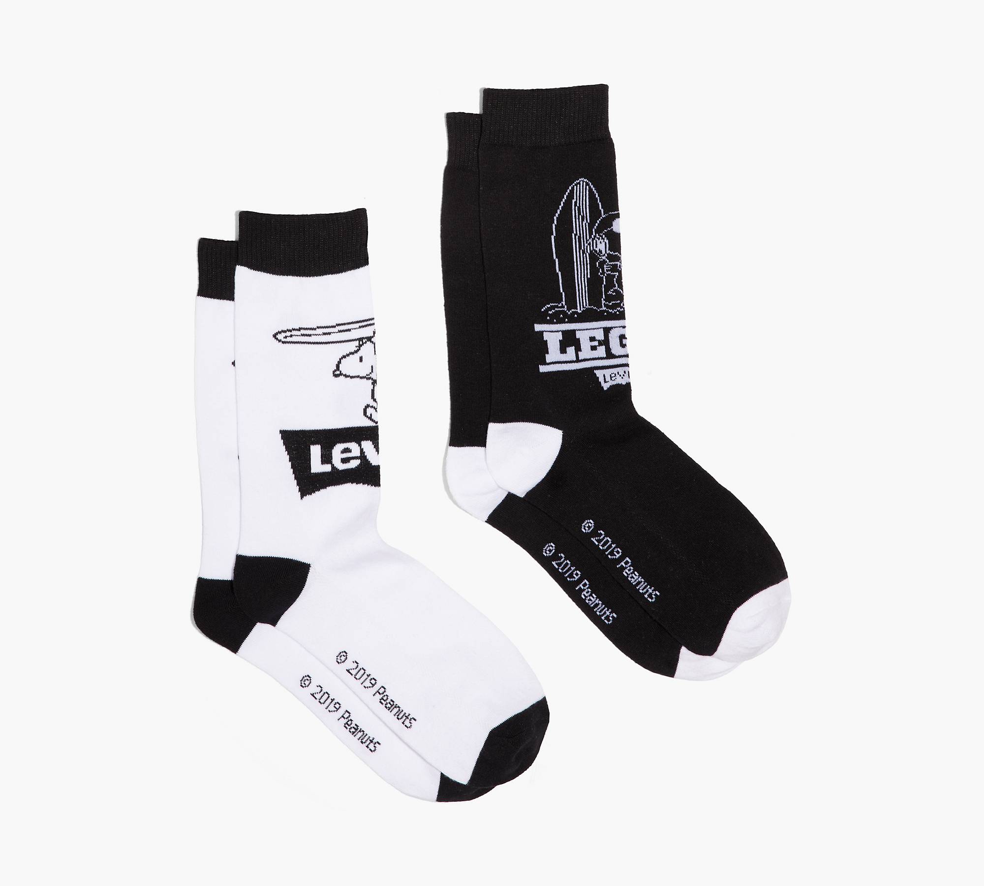 Levi's® x Peanuts Regular Cut Socks (2 Pack) 1
